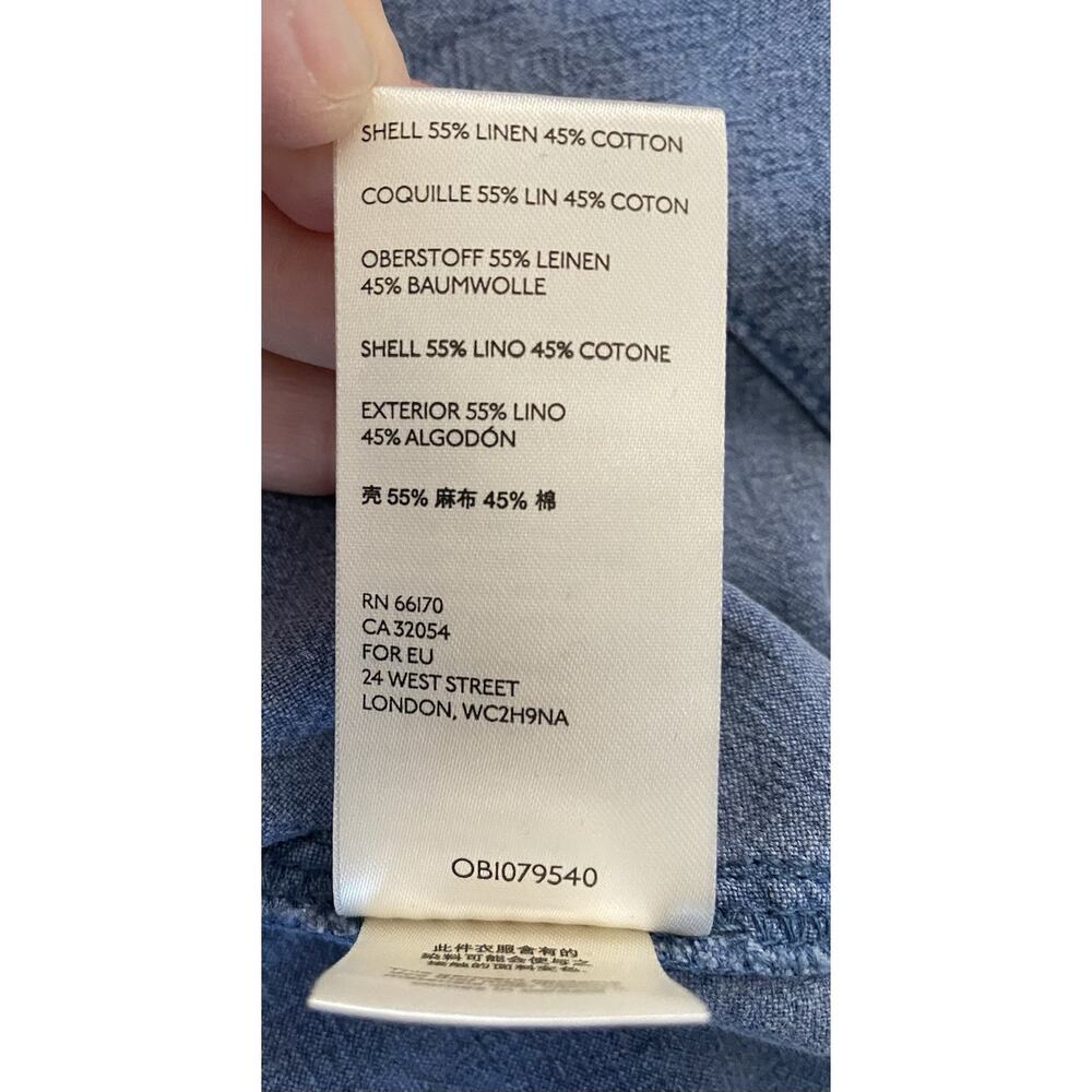 NWT Free People Sz 4 Blueberry Pie Catch Feelings Linen Blend Midi Skirt - Picture 11 of 16